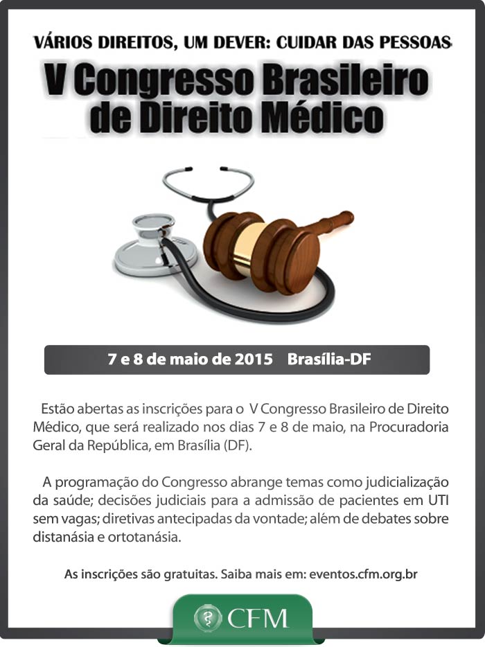 V Congresso Brasileiro de Direito Médico