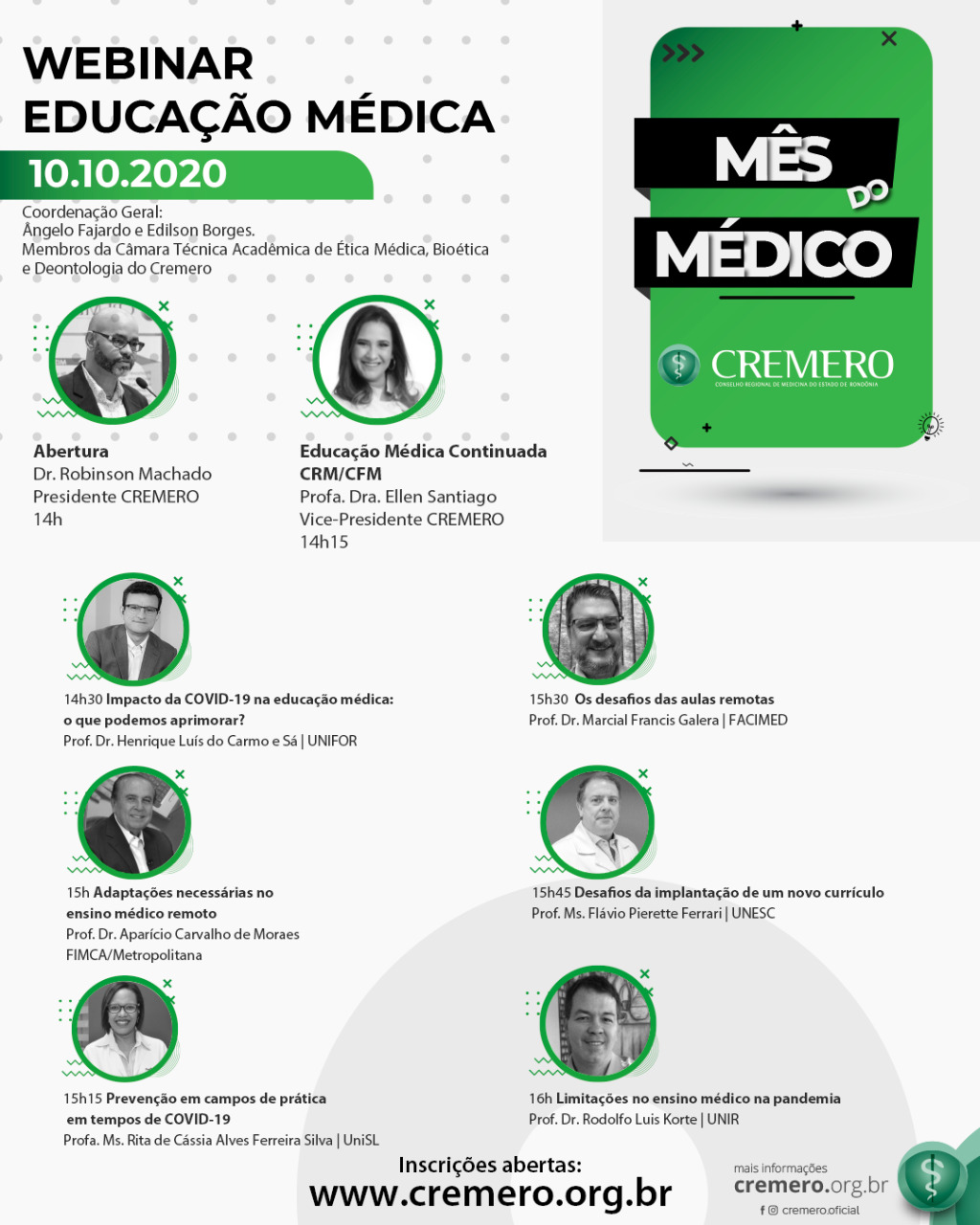 webinar educao mdica 10.10 palestrantes